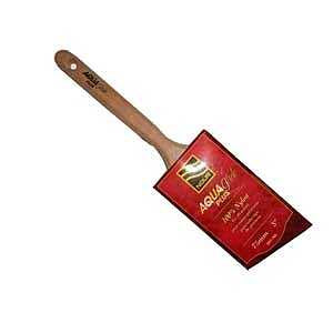 NOUR AquaGlide Plus 3851-75N Angular Paint Brush, 3 in W, 3-1/4 in L Bristle, Nylon Bristle, Rat Tail Handle