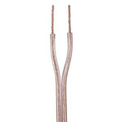 RCA CAH1850R Speaker Wire, 18 AWG Wire, 2 -Conductor, 50 ft L, Clear Sheath