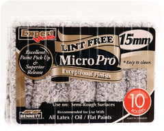 BENNETT 10X4 MP15 Pile Roller, 15 mm Thick Nap, 4 in L, Microfiber Cover