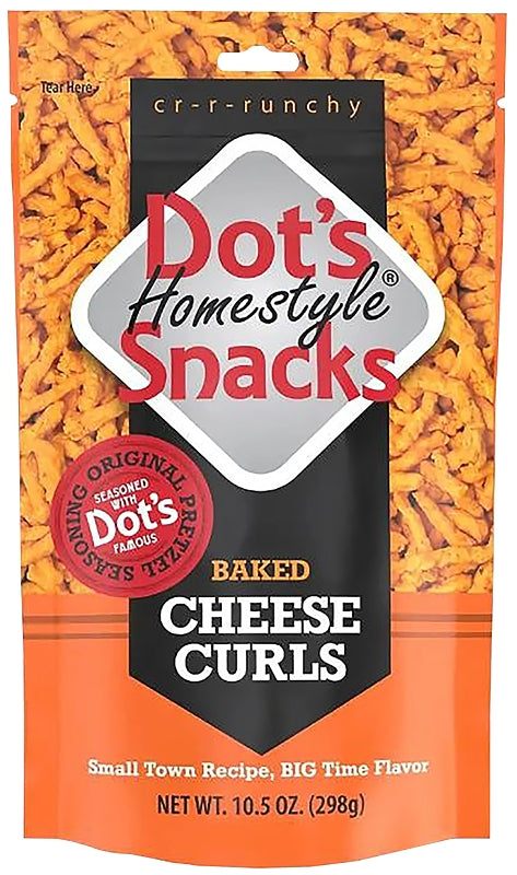 Dot's Homestyle Pretzels 6006 Curl Pretzel, Cheese Flavor, 10 oz