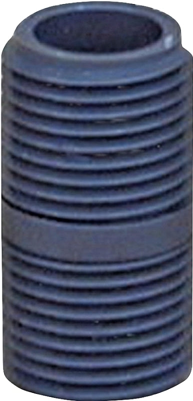 GENOVA P-12-CL Pipe Nipple, 1/2 in, NPT, PVC, Gray, SCH 80 Schedule
