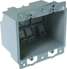Raco 7488RAC Cable Box, 2-Gang, PVC, Gray, Flush