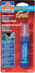 Permatex 24215 Medium Strength Threadlocker, 10 g Tube, Gel, Blue