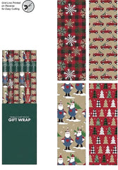 Hometown Holidays 68731 Gift Wrap Tissue, Kraft Paper, Multi-Color