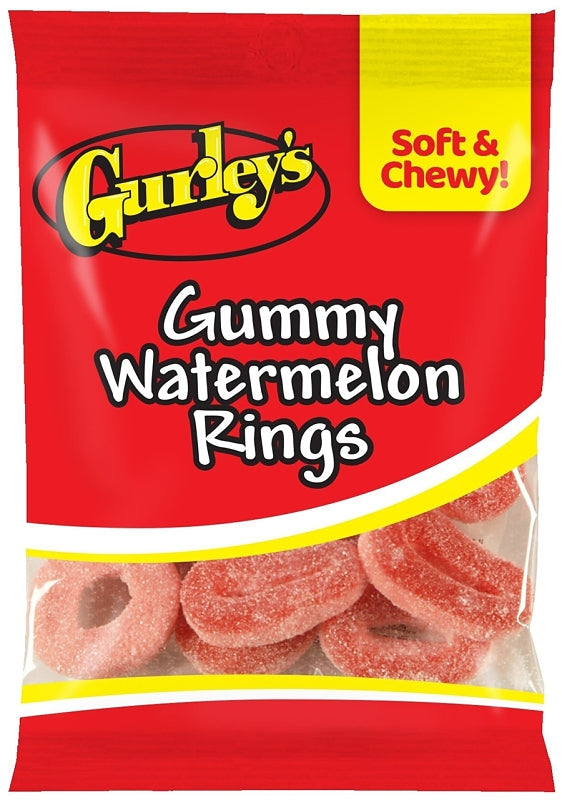 Gurley's 743787 Candy, Gummy, Gummy Watermelon Ring Flavor, 5 oz