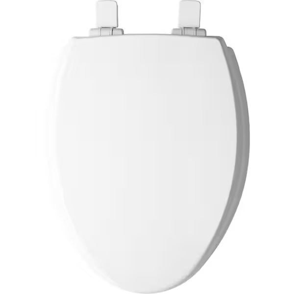 Mayfair 	147SLOW-000 Toilet Seat, Elongated, Molded Wood, White, Twist Hinge