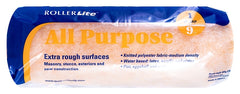RollerLite All Purpose 9AP100 Roller Cover, 1 in Thick Nap, 9 in L, Polyester Cover, Orange