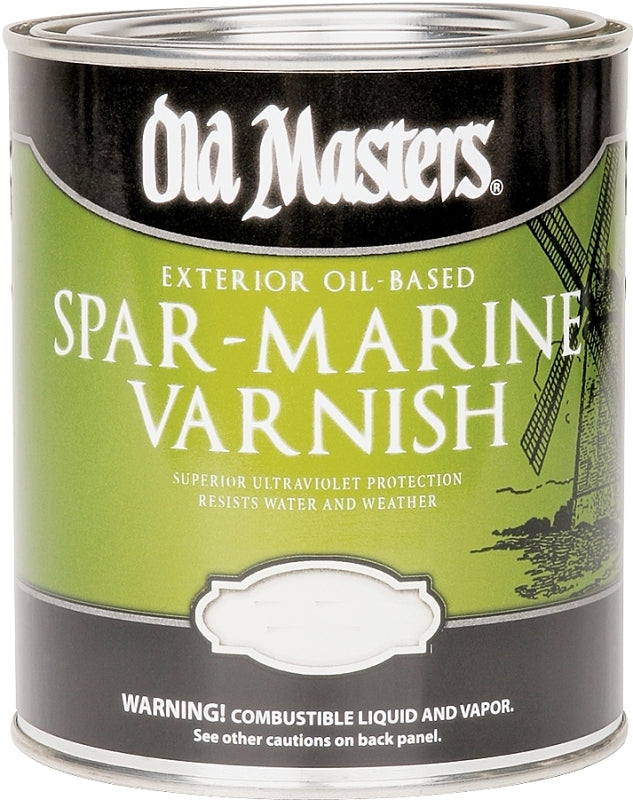 Old Masters 92301 Spar Marine Varnish, Satin, Liquid, 1 gal, Pail