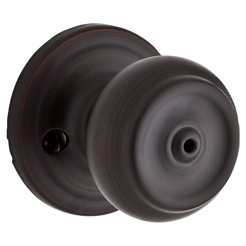 Weiser Phoenix Series 9GA3310-014 Privacy Door Knob, 2-3/16 in Dia Knob, Venetian Bronze
