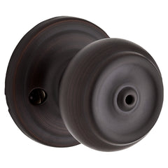Weiser Phoenix Series 9GA3310-014 Privacy Door Knob, 2-3/16 in Dia Knob, Venetian Bronze