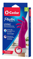 Playtex Living 166120 Reusable Gloves, L, Latex/Neoprene/Nitrile, Gray