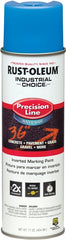 Industrial Choice 205176 Inverted Marking Spray Paint, Fluorescent Blue, 17 oz, Can