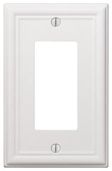 Amerelle 149RW Wallplate, 4-7/8 in L, 3-1/8 in W, 1 -Gang, Steel, White