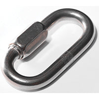 Baron 7350ST-3/8 Quick Link, 1760 lb Working Load, 316 Stainless Steel
