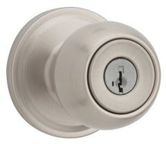 Weiser Huntington Series 9GA5310-057 Entry Door Knob, 2-1/8 in Dia Knob, Satin Nickel