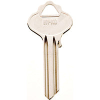 Hy-Ko 11010IN33 Key Blank, Brass, Nickel, For: ILCO Cabinet, House Locks and Padlocks, IN33 Key Number
