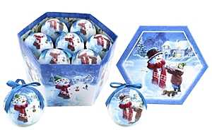 Santas Forest 99803 Ornament, Traditional Set with Matching Box