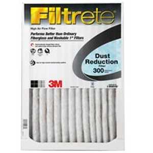 Filtrete 307DC Dust Reduction Filter, 20 in L, 10 in W, 300 MPR