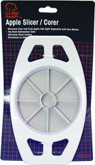 Chef Craft 20021 Apple Slicer, Stainless Steel Blade, Plastic Handle, White, Dishwasher Safe: Yes