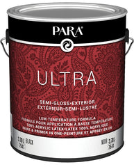 PARA Ultra 7500 PR0047541-16 Exterior Paint, Semi-Gloss, Black