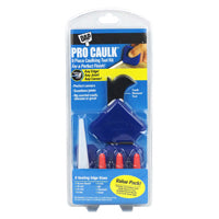 DAP 09125 Caulk Tool Kit, 4-1/2 in L, 1-1/4 in W, Plastic, Blue