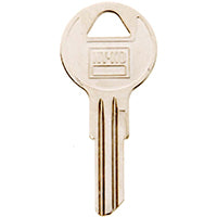 Hy-Ko 11010Y12 Key Blank, Brass, Nickel, For: Yale Cabinet, House Locks and Padlocks, Y12 Key Number