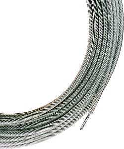 Ben-Mor CS75050 Super Heavy-Duty Clothesline, 50 ft L, Steel, Clear, 1700 lb Working Load