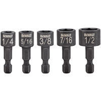 DEWALT DWAIND-5 Nutsetter Set, 5-Piece, Compact, Steel