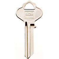 Hy-Ko 11010IN28 Key Blank, Brass, Nickel, For: ILCO Cabinet, House Locks and Padlocks, IN28 Key Number