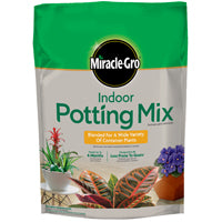 Miracle-Gro 72776891 Indoor Potting Mix, 6 qt Bag