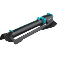 Gilmour 883023-1001 Oscillating Sprinkler, Black/Green, Rectangular, Polymer