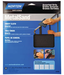 47855 EMERY CLOTH 9X11IN ASST