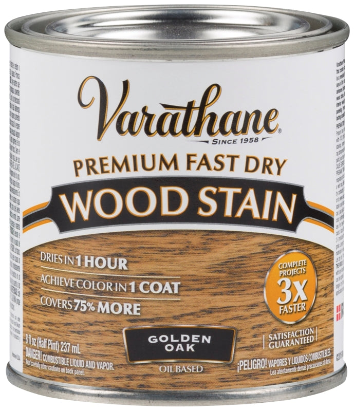 Varathane 262021 Stain, Golden Oak, Liquid, 0.5 pt, Can