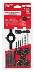 Milwaukee 49-22-5600 Tap and Die Set, 17-Piece, HCS, Black Oxide