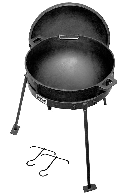 Bayou Classic CI7010 Jambalaya Kettle with Cast Iron Lid