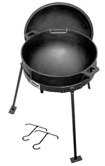 Bayou Classic CI7010 Jambalaya Kettle with Cast Iron Lid