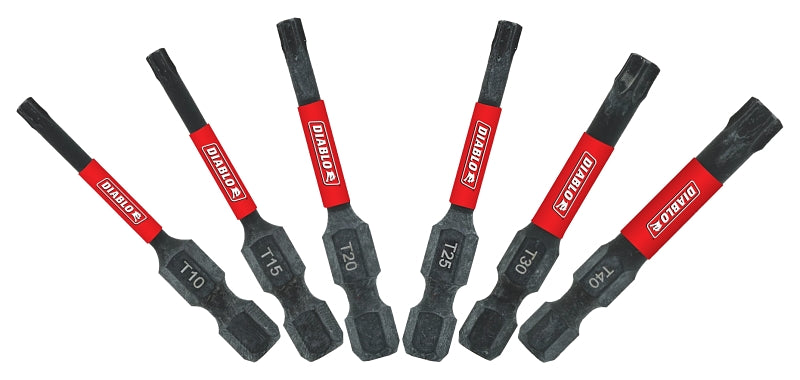 Diablo DTV2-S6 Drive Bit Pack, 2 in L