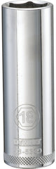 DeWALT DWMT93533OSP Drive Socket, 18 mm Socket, 1/2 in Drive, 6-Point, Vanadium Steel, Polished Chrome