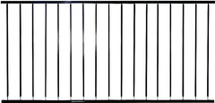 Village Ironsmith MR650 Rail Section, Steel, Black, For: 1-1/4 in Metropolitan Rail Systems