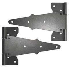 HINGE TEE GALV STEEL BLACK 8IN