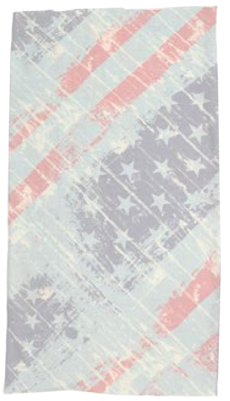 Quagga P21700-RWB Safety Scarf, One-Size Mask, Polyester Facepiece, Blue/Red/White