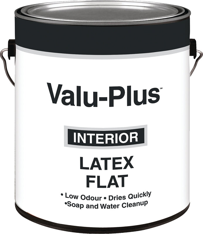 Valspar Value-Plus 2561GAL Interior Paint, Flat, Antique White, 1 gal Can