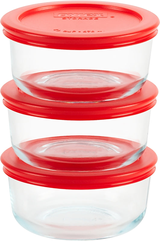 CONTAINER STORAGE SET RND GLS
