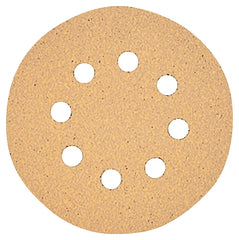 DeWALT DW4303 Sanding Disc, 5 in Dia, Coated, 120 Grit, Fine, Aluminum Oxide Abrasive, Paper Backing, 8-Hole