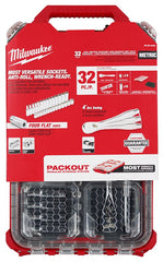 Milwaukee 48-22-9482 Metric Ratchet and Socket Set, Specifications: 3/8 in Drive