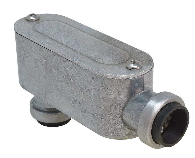 Southwire SIMPush 65074201 Conduit Body, 1 in Hub, Push-In, Aluminum