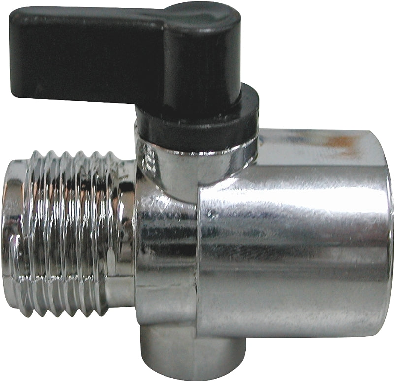 ProSource Adapter Control, ABS, Silver, Chrome, For: Control Water Flow or Turn Off Water
