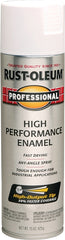 Professional 7590838 Enamel Spray Paint, Flat, White, 15 oz, Can
