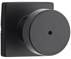 Weiser GA331 CBK514 SQT Privacy Door Knob, Zinc, Iron Black