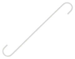 Landscapers Select GB0133L Extender S-Hook, 12 in H, Steel, White, Hanging Mounting